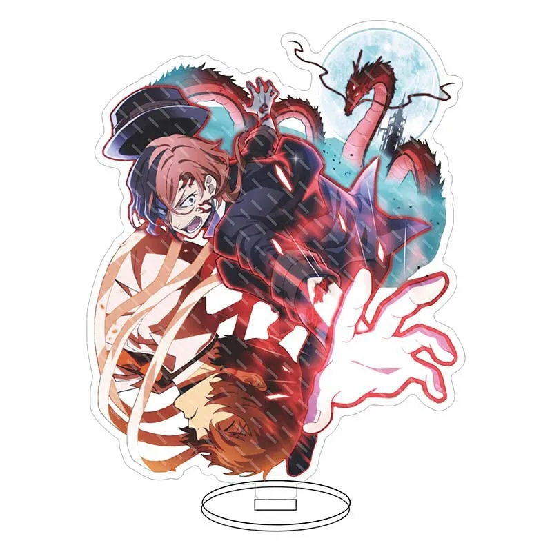 Stand Akrilik Bungo Stray Dogs Dazai Osamu Kunikida Doppo, Perlengkapan Anime Berkualitas Tinggi, Hiasan Meja, Hadiah untuk Penggemar, Perempuan