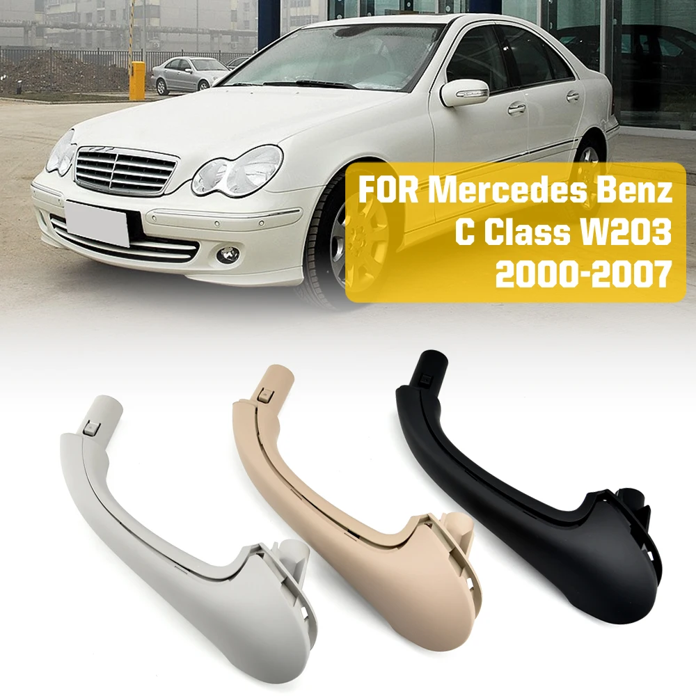 

Car Front / Rear / Left / Right Interior Inner Door Pull Carrier Covers Handles Trim for Mercedes Benz W203 C-Class 2000-2007