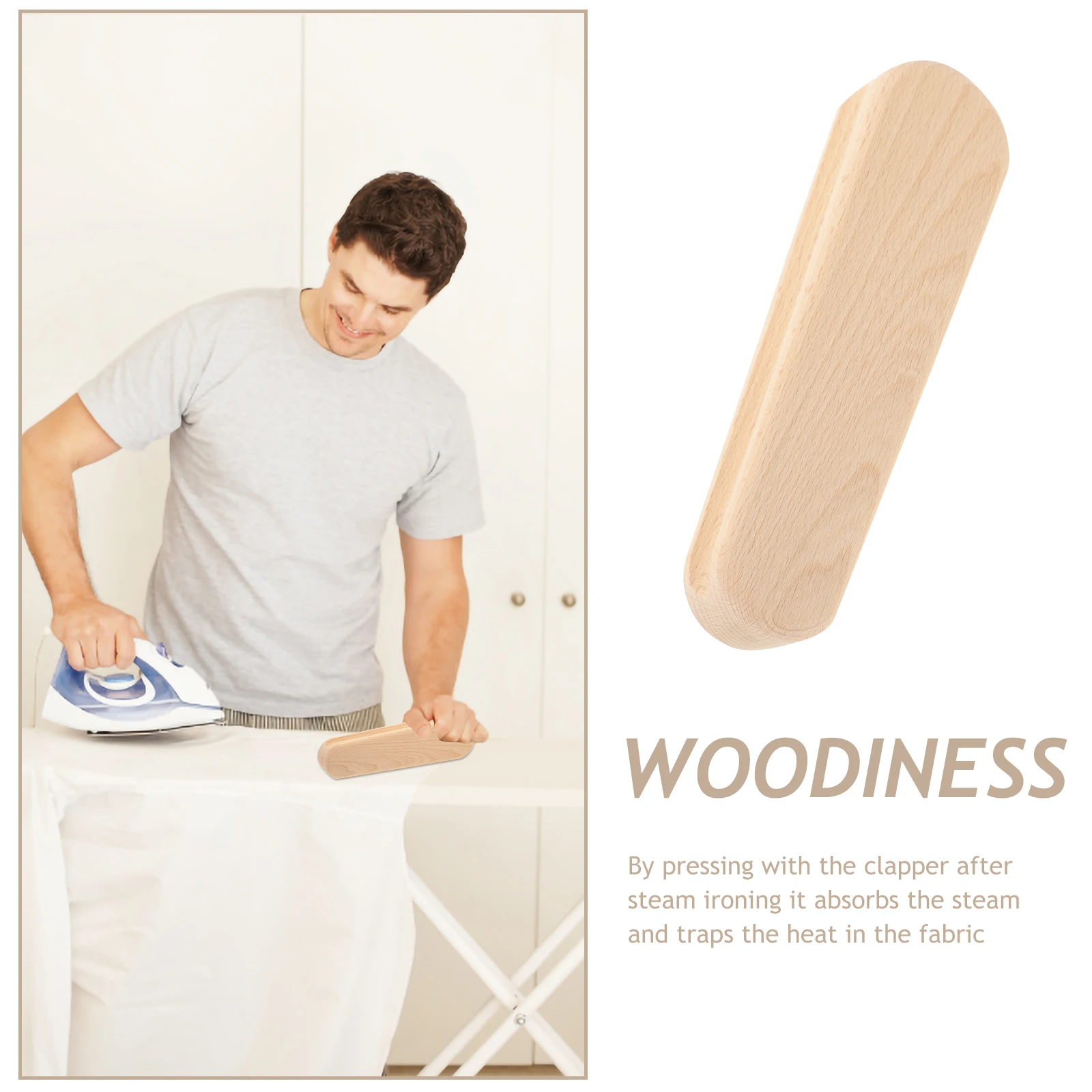 Wood Seam Flattening Tool Professional Sewing Clapper For Crisp Flat Seams Pressing Steam Ironing Multi-Function Quilting