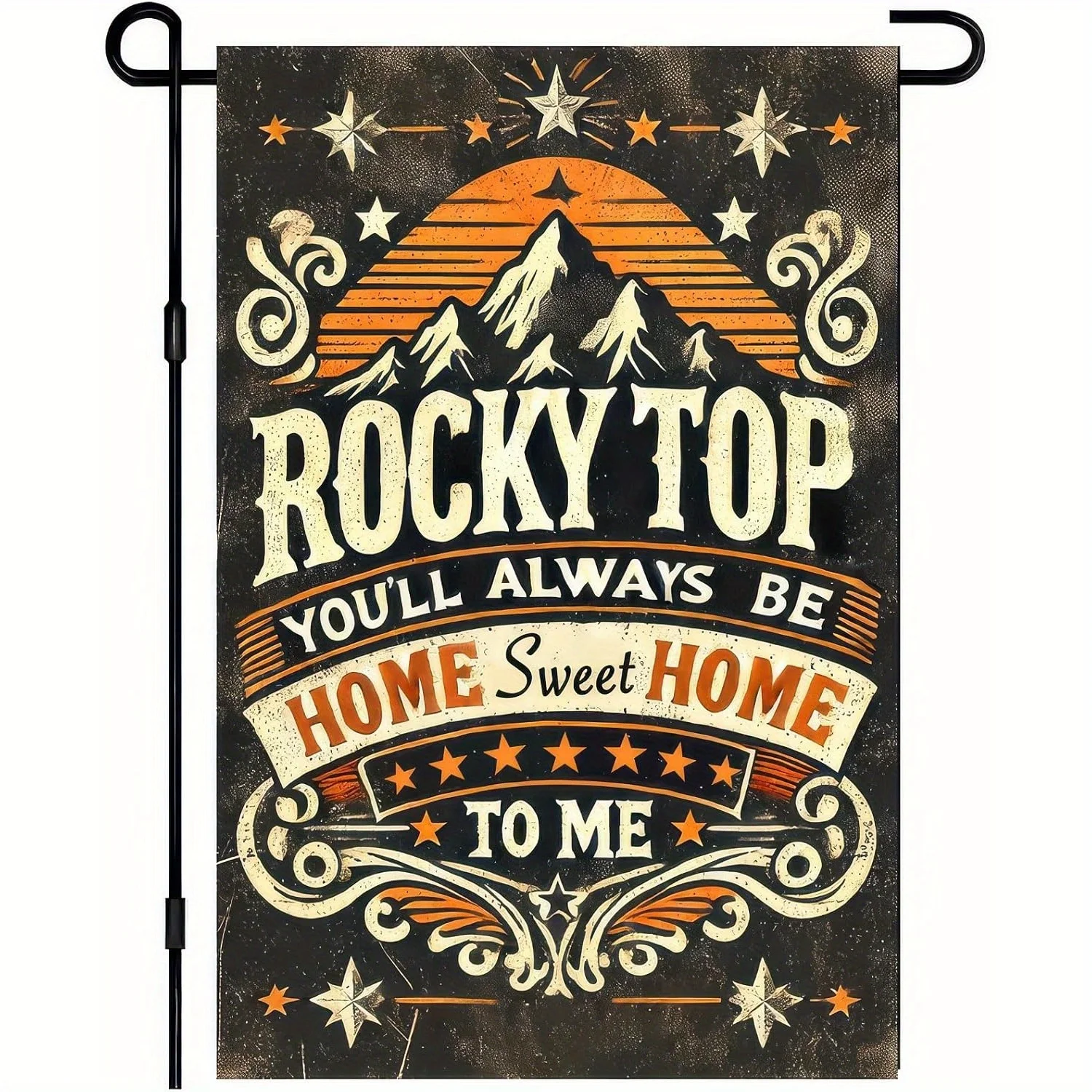 Rocky Top Home Sweet Garden Flag Tennessee State Flag 12X18 Inch Rocky Top Home Sweet Home Seasonal Porch Lawn Garden Banner Decoration