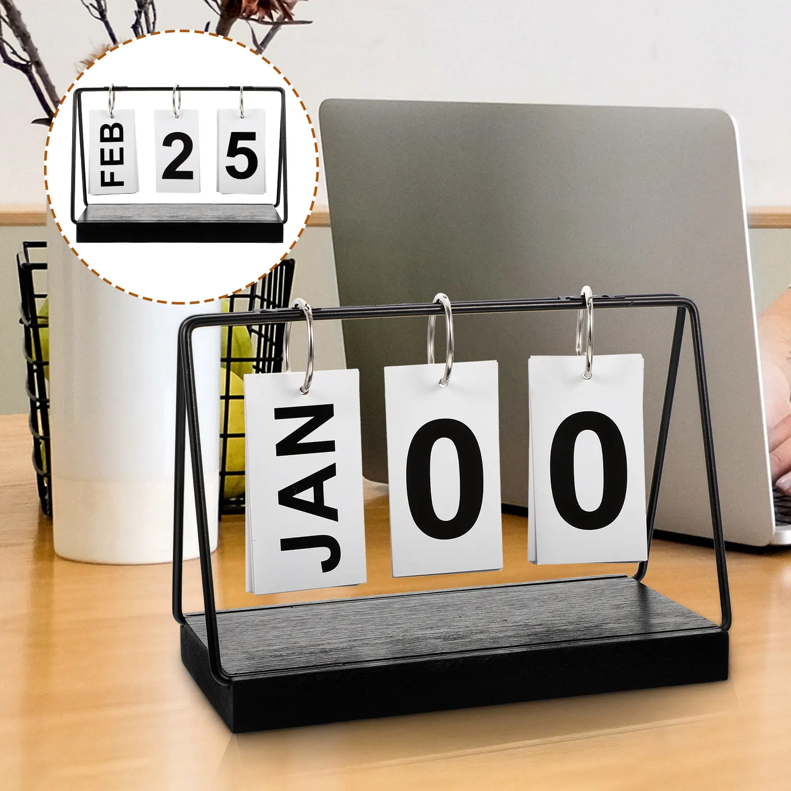 

Настольный деревянный календарь-блок, компактный декоративный календарь для дома, офиса, полки, для учителей, вечный календарь с указанием дня и даты, обратный отсчет