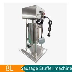 8L Electric Automatic Sausage Stuffer Meat Filler Machine Commercial Home Appliance for Hot Dog  Make Sausage Filling Machine