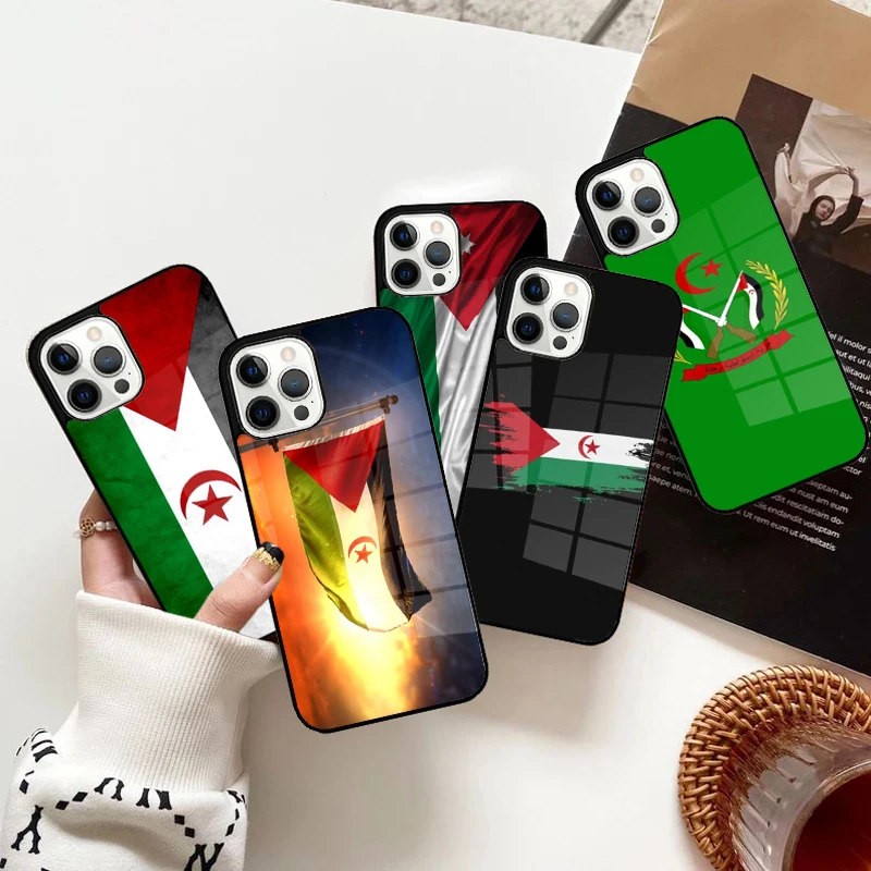 Western Sahara flag Phone Case Strong Magnetic for iPhone 15 16 14 13 Pro Max 11 12 Mini Magsafe Wireless Charging Cover