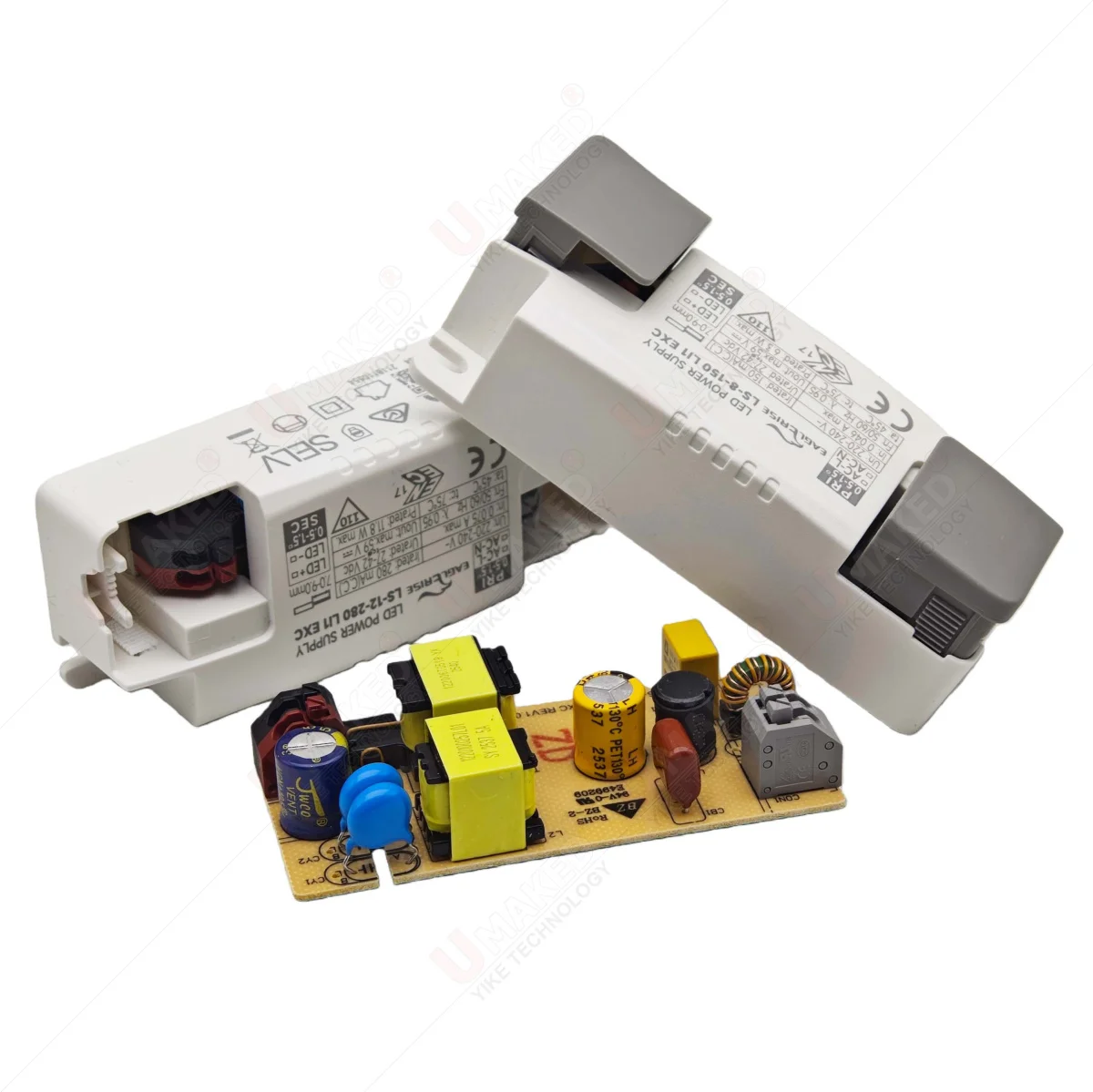 5pcs 6.4W12W18W24W36W LED power supply 24-40V led transformer adapter Plastic shell led driver External driver diy for downlight