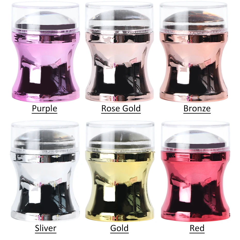 Metal Silicone Jelly Nail Art Stamper Scraper Set Manicure Polish Print Transfer French Design Nail Stamp Template Tool Supplies