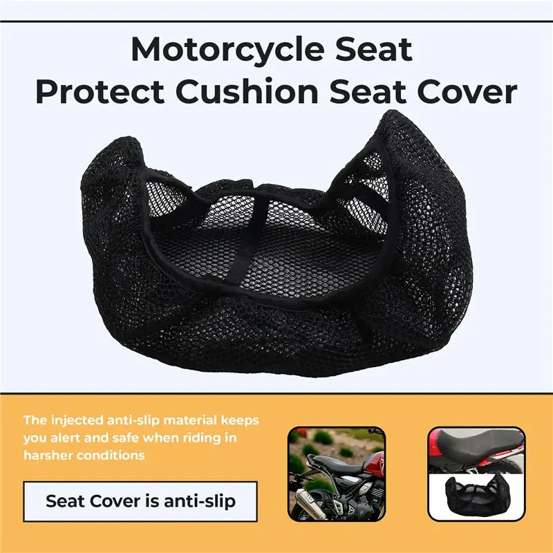 Dependable-Motorcycle Accessories Seat Cover For SPEED400 2024 SPEED 400 Seat Covers Seat Protect Cushion 3D Airflow Seat Covers