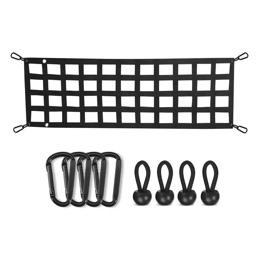 Pickup Truck Cargo Net Tailgate Net Trunk Divider Net for Interior Luggage Storage Barrier