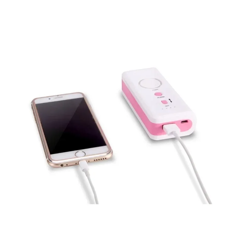 Lampe de poche SOS d'urgence pour femmes âgées, alarme de sécurité personnelle, batterie externe, alimentation mobile, lumières LED