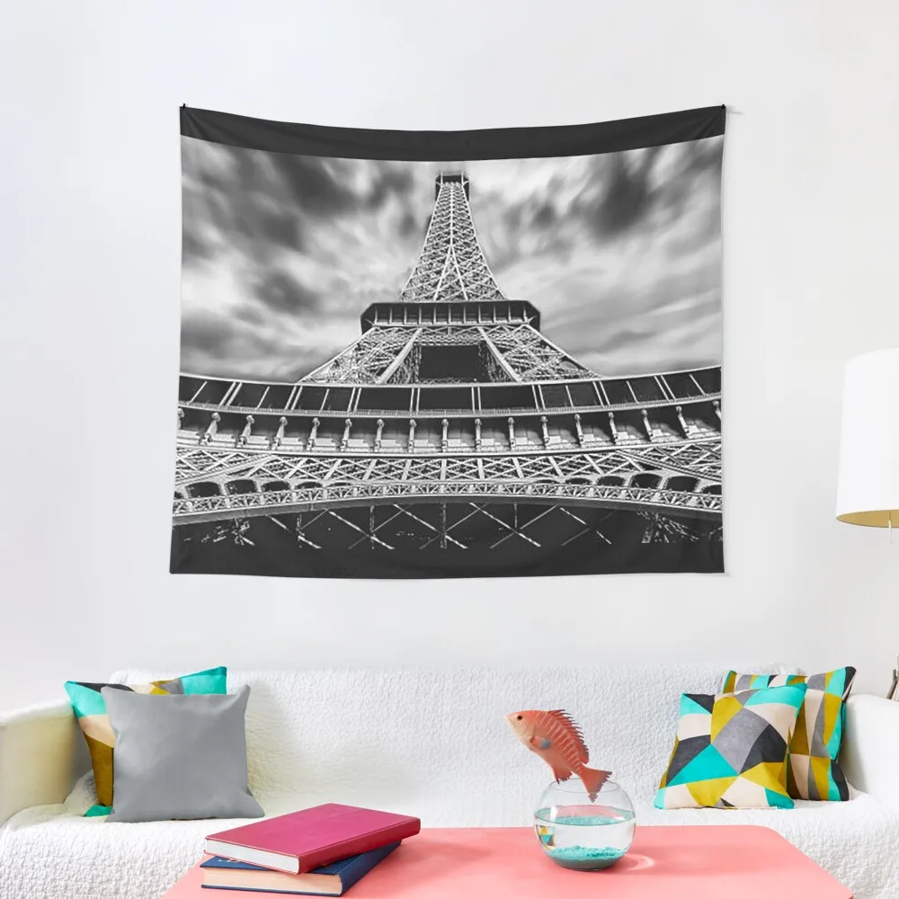 

Eiffel Tower, Paris France, Paris Tourist Spots, Landmark, city of Light, Eiffel Tower looking up Tapestry Wall Deco Tapestry