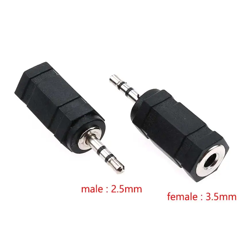 Cltgxdd 1 Piece Gold/Nickel Plated 3.5mm To 2.5mm Stereo Female Jack To 2.5 3.5 Male Plug Audio Converter Adapter Connector