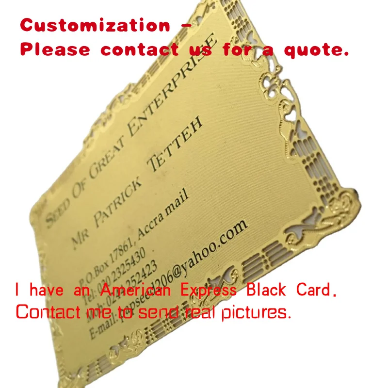 

custom.Design Customized Plated NFC Metal Card Tag213/215 Chip Metal Thank You Cards Print Cheap Metal Business Card