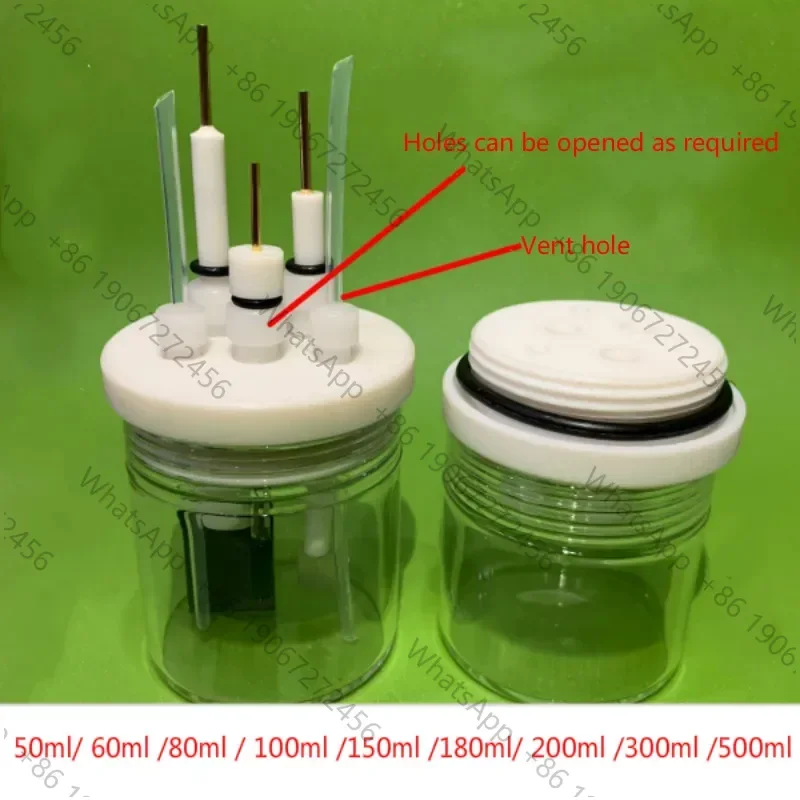 C001 sealed battery/five port sealed electrolytic cell/three electrode electrochemical battery