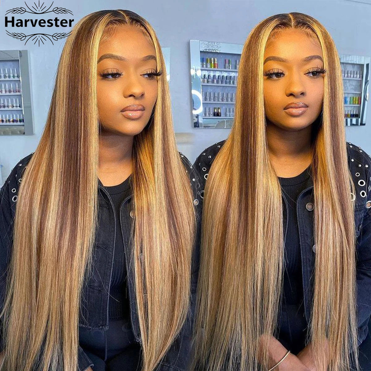 13x4 13x6 HD frente de encaje P427 resaltar hueso pelucas de cabello humano recto 200 densidad brasileño rubio miel pelucas de cabello humano de color