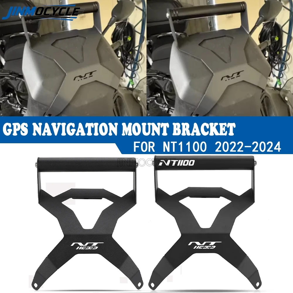 

NT 1100 Motorcycle Accessories GPS Navigator Bracket Supporto Navigatore For HONDA NT1100 2022 - 2024 NT1100 Mobile Phone Holder