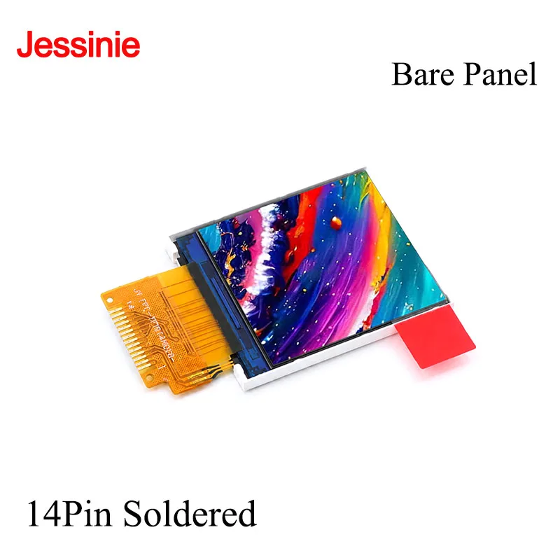 1.44 inch HD IPS TFT LCD Display 1.44'' ST7735 Driver SPI Serial Port 128x128 Full Color Bare Screen 14Pin 10Pin Plug-in Module