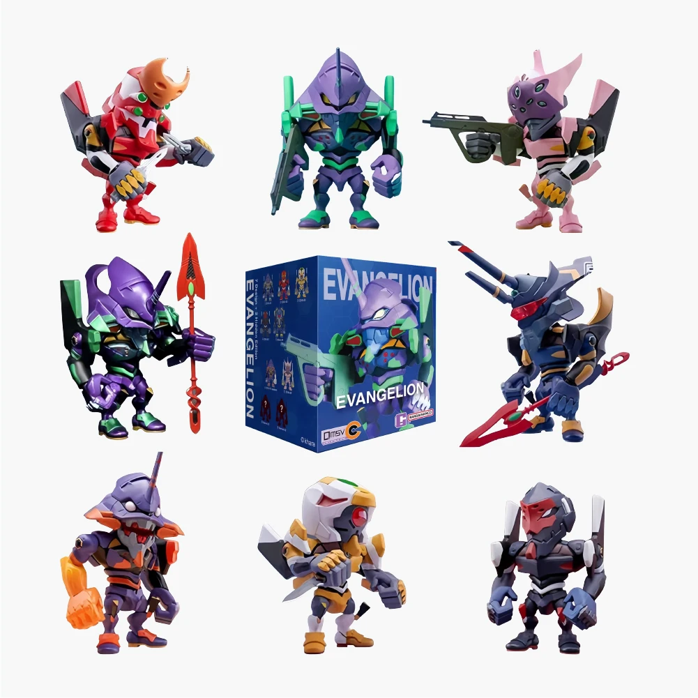 

Новая оригинальная EVA Evangelion Q, мини-стиль, слепая коробка, серия аниме, фигурка, модель, орнамент, декор для стола, игрушки, детские подарки на день рождения