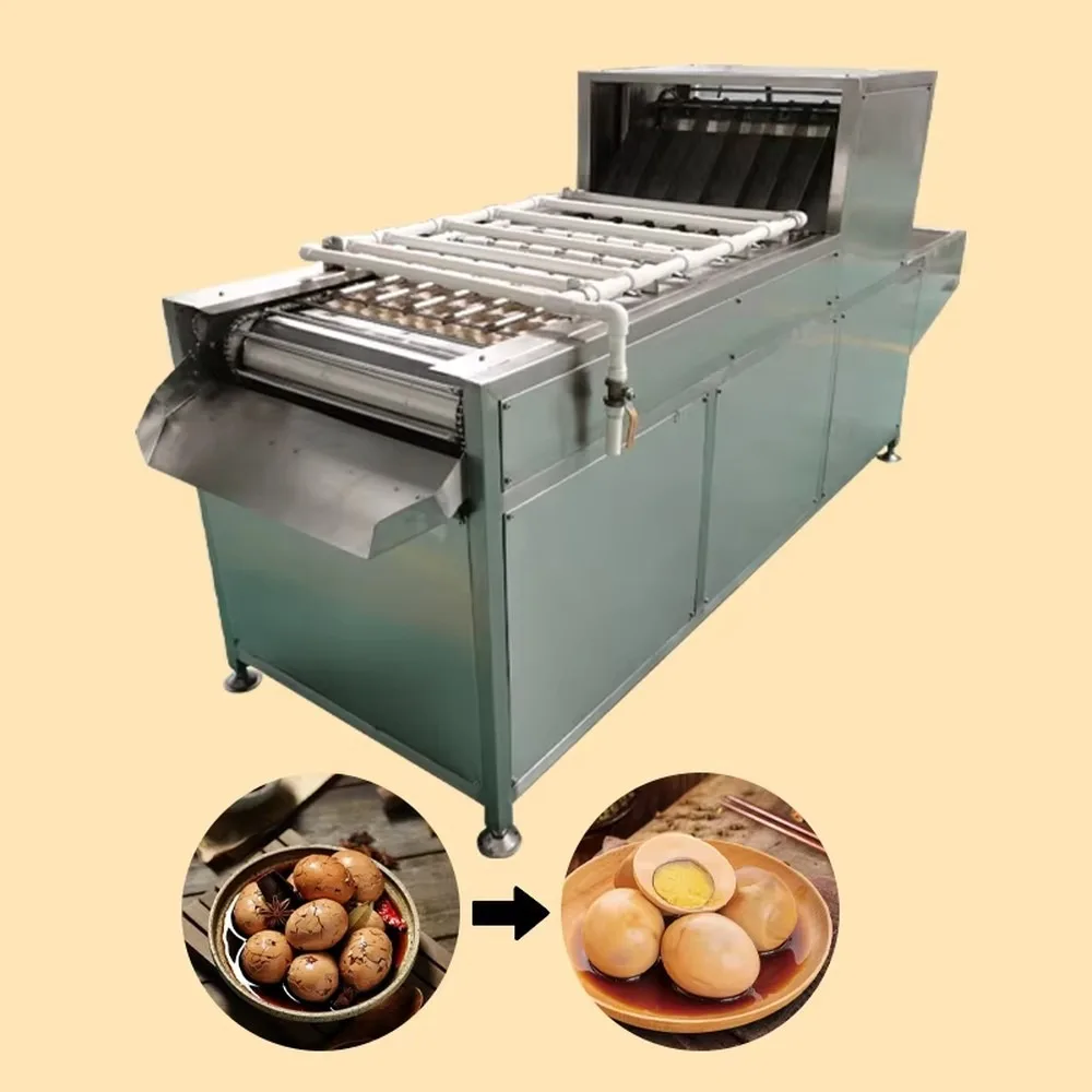 Commercial Egg Peeling Machine for Hard Boiled Eggs Reliable Egg Sheller for Food Processing and Peeled Egg Making