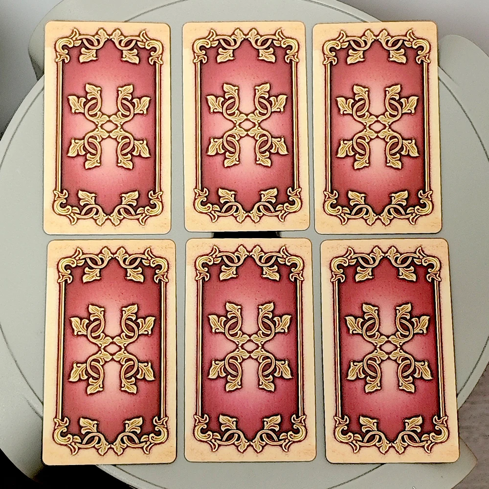 Glänzendes Lenormand-Deck, platziert mit exquisiter Farbe und Details, 10,3 x 6 cm, 47 Stück Lenormand-Karten