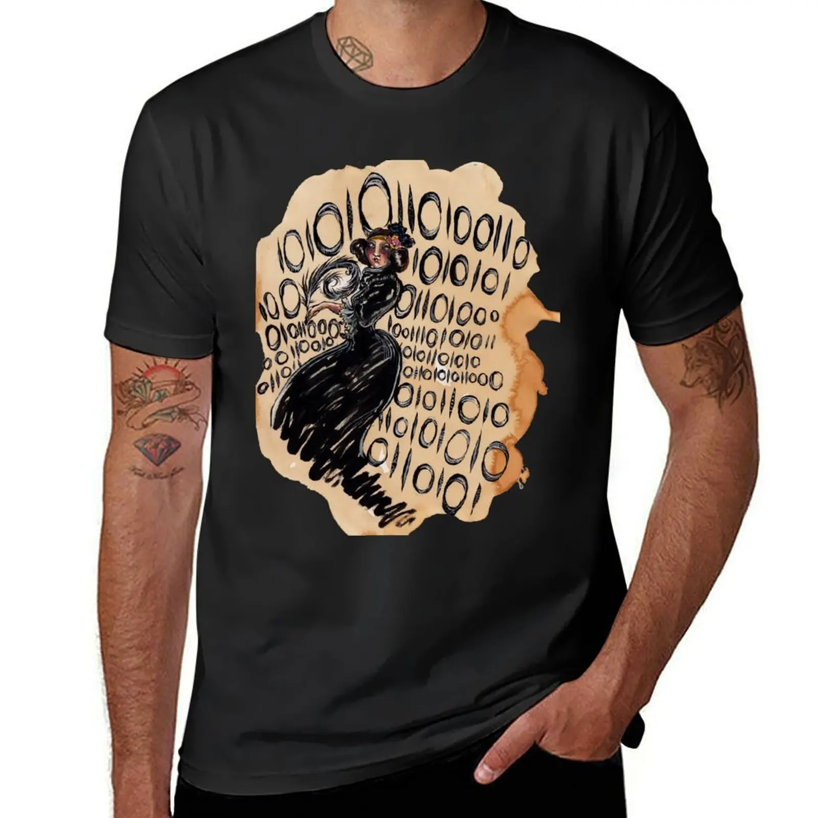 Binary: Ada Lovelace, Enchantress Of Numbers T-Shirt graphics vintage customs mens vintage t shirts