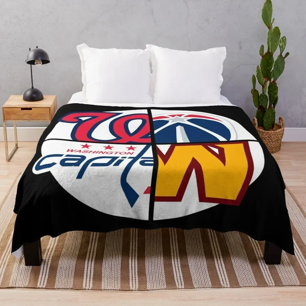 

Washington DC Sports Throw Blanket Decorative Sofas Sofa Quilt Single Blankets