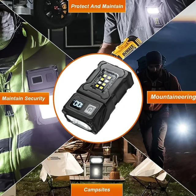 MINI USB Rechargeable LED Flashlight Portable Tail Magnet Flashlight Super Bright Camping Lantern Side COB Emergency Light 6 MINI USB Rechargeable LED Flashlight Portable Tail Magnet Flashlight Super Bright Camping Lantern Side COB Emergency Light 6