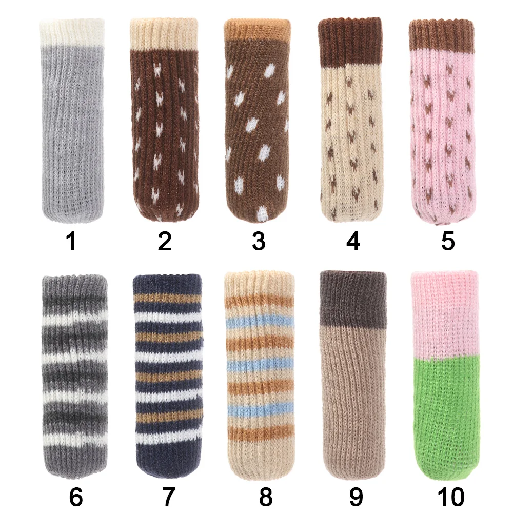 Protective Case Knitted Non-Slip  Furniture Socks Pads Furniture Feet Cover Chair Leg Caps