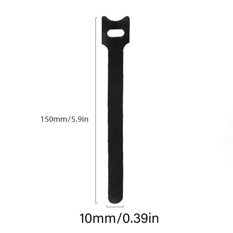 50pcs Releasable Cable Organizer Ties Mouse Earphones Wire Management Nylon Cable Ties Reusable Loop Hoop Tape Straps Tie