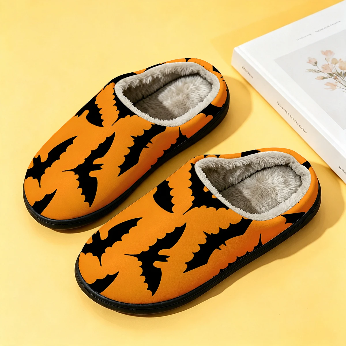 Orange Bulb Bat Art Women's Wi - Men Shoes For Winter ulasan dan harga