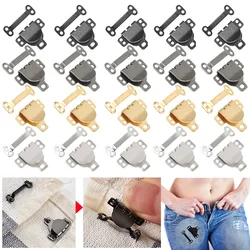 1/5 Set Metal Hook Buckle Small Invisible DIY Sewing Cloth Tool for Connector Pants Waist Buckles Sewing Decoration Accessories