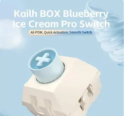 Kailh BOX-Boîtier POM Linéaire 40g, RGB Blueberry Ice Cream Pro Switch