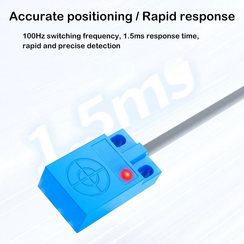 Capacitive proximity switch, material level and liquid level sensing sensor, non-metallic square npn normally open DC24V