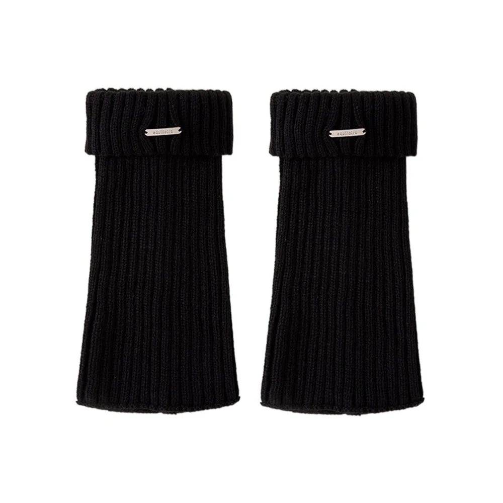 

Fashion Solid Color Women's Leg Warmers Y2K Thickened Knitted Heap Socks Comfortable Breathable Stacked Stockings Autumn