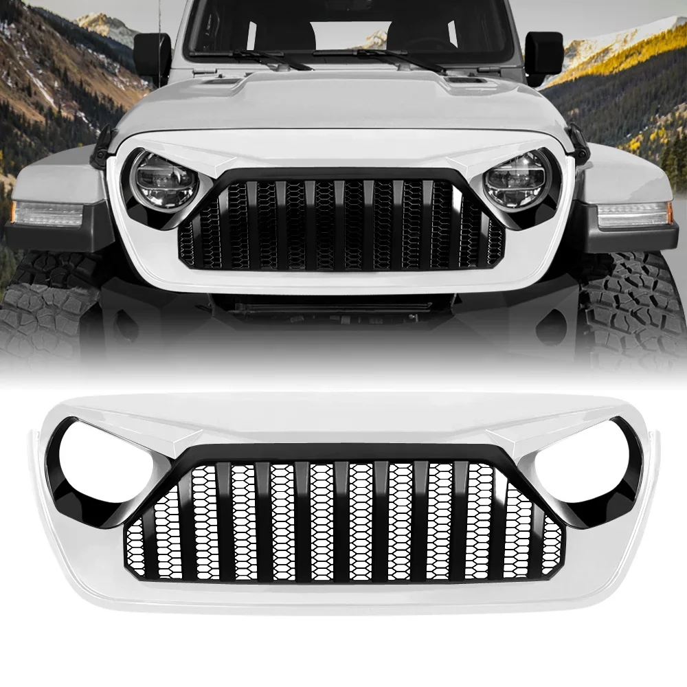 

FOR Front Grille For Jeep Wrangler Jl/gladiator JT 2018-2022 White&Black Factory Price