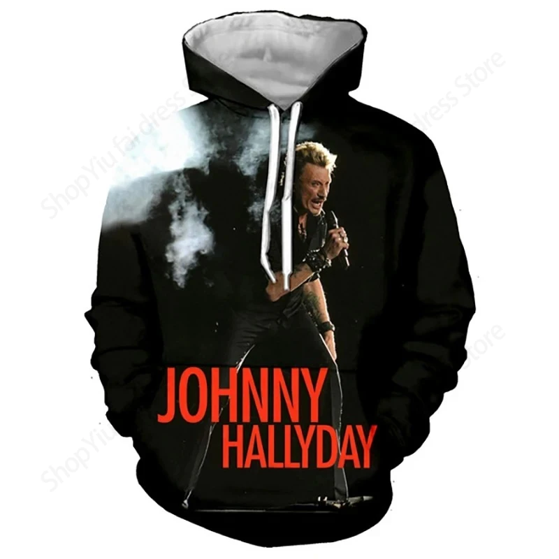 Popular Singer Johnny Hallyday 3d Print Hoodie Men Fashion Hoodies Sweatshirt Boy Coats Women Sweats Men Hoodie Rock Clothes New