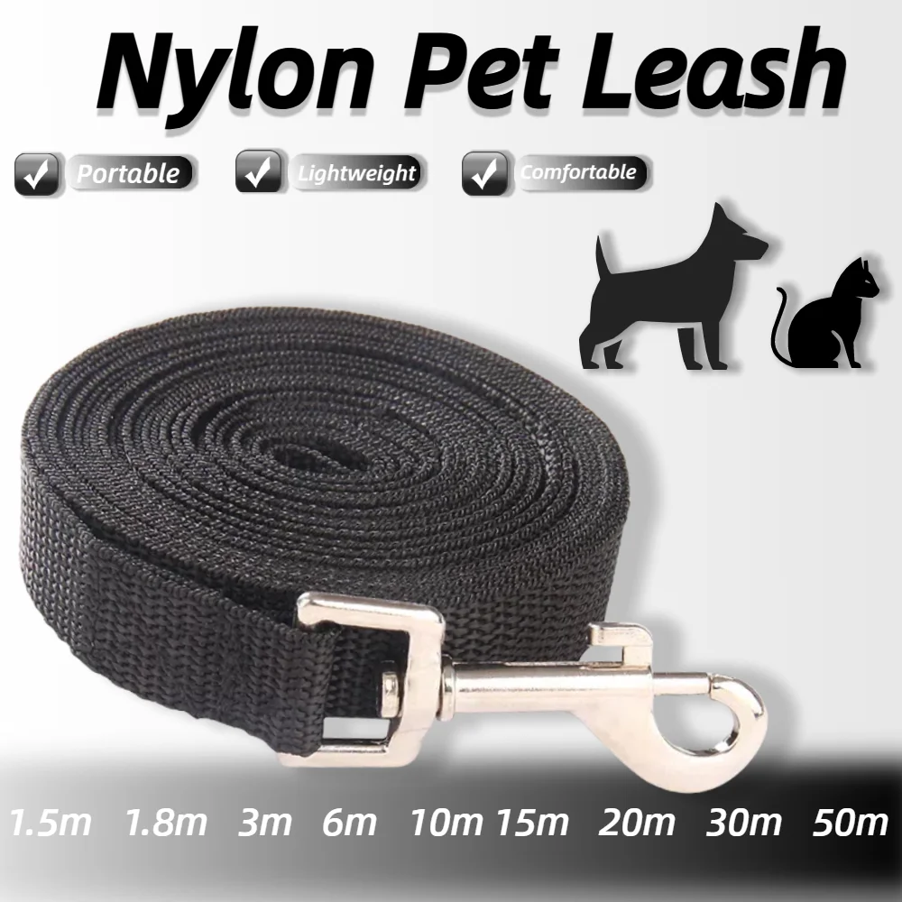 Lange Hundeleine, Haustierleine für kleine, mittelgroße und große Hunde, Katzen, starkes Nylon, Outdoor-Lauf-Traktionsseil, Golden Retriever Supplies