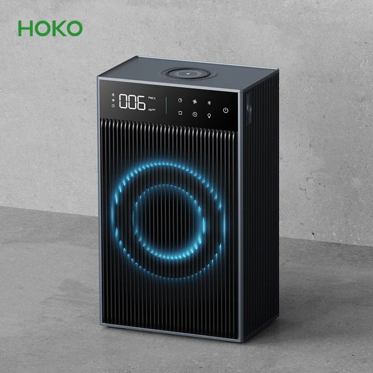 Indoor Office Room Smart With WiFi With Wireless Charging Function Household Home H13 Hepa Filter Audio Desktop Air Purifier