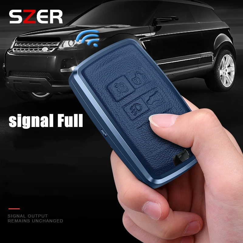 Alloy Leather Car Key Case Cover For Land Rover Range Rover Sport Evoque Freelander For Jaguar XF XJ XE XJL XF Shell Accessories - view 6