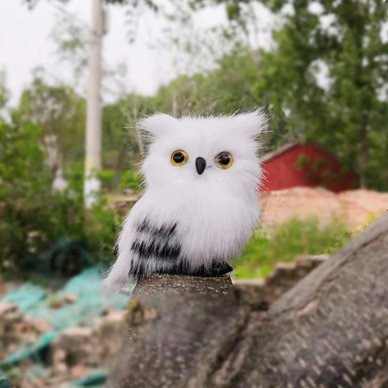 นกฮูกเทียมสีดำน่ารักสำหรับเป็นของขวัญการตกแต่งบ้าน