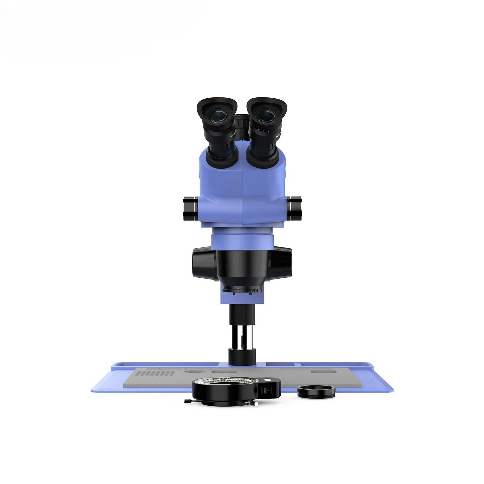 Maxgeek MJ-6565PRO 6.5-65X Continuous Zoom Trinocular Stereo Microscope for Mobile Phone Repair and Maintenance