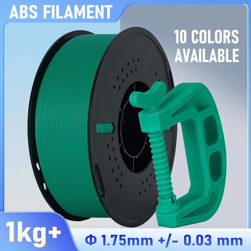 

ABS Filament 1.75mm, ABS 3D Printer Filament Heat Resistant 1kg, Strong & Durable, Dimensional Accuracy +/- 0.03mm