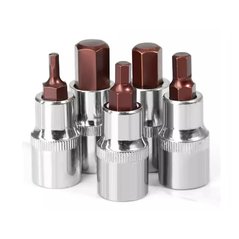 55mm 1/2 pulgadas unidad métrica Hex Allen llave Bit Socket métrico H3 H4 H5 H6 H7 H8 H10 H12 H14 H17 H19