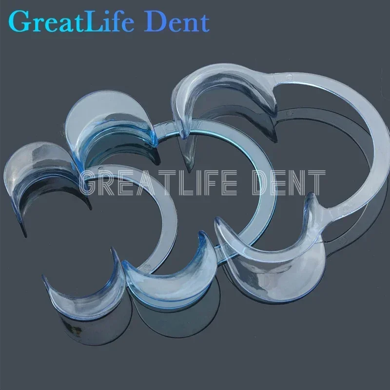 GreatLife Dent-abridor de boca Dental, herramienta Dental en forma de C, Retractor de labios de mejillas intraorales, esparcidor de labios, 5 unids/set