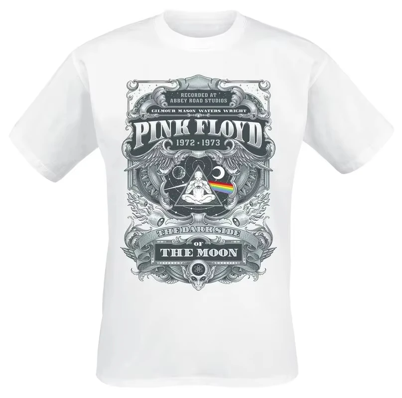 Pyramids Vintage Pink Floyd Band T-Shirt Cotton Graphic Tee Men Women Summer Streetwear