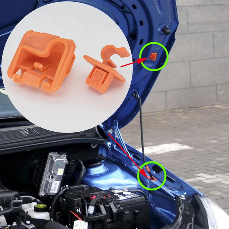 Engine Hood Support Rod Stay Bracket Retainer 1U0823570A For Skoda Fabia Octavia MK2 Seat Ibiza clips de sujeción para automóvil