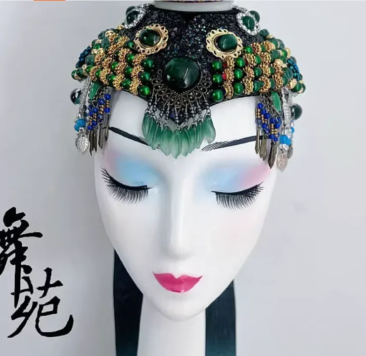

Chinese Mongolian Dance Headwear Ethnic Dance Headwear
