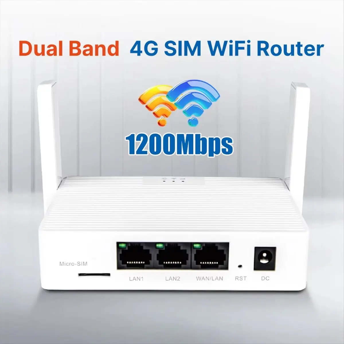 ■★New Arrival Fashion  New WiFi 4G LTE Router SIM Card 1200Mbps 2.4GHz 5GHz Wireless Wi-Fi 5dBi Antenna WAN LAN Port 32 Devices