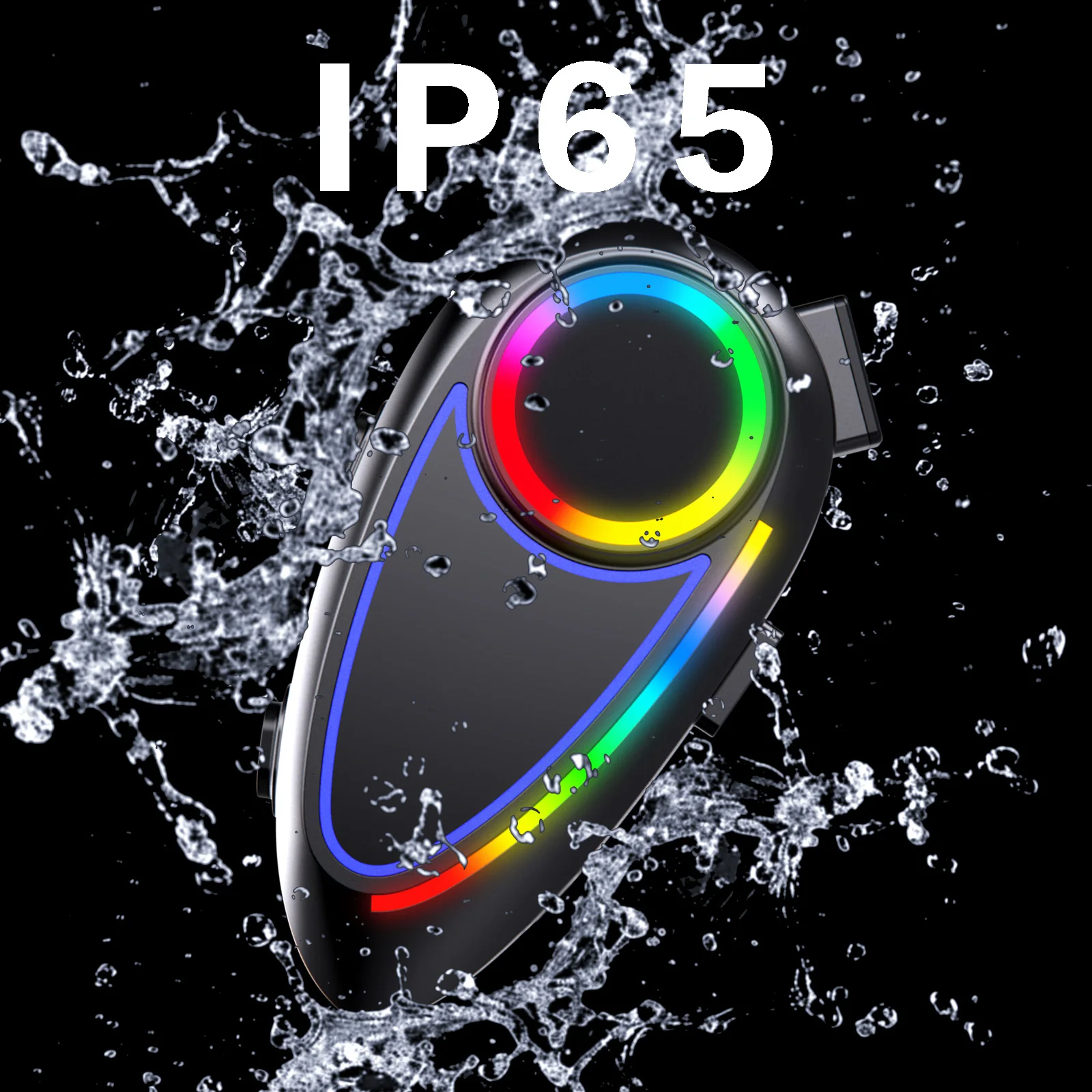 XIZON K17Motorcycle Helmet Bluetooth Headset, Group Intercom Communication System, Universal Pairing/Private Talk/Nois