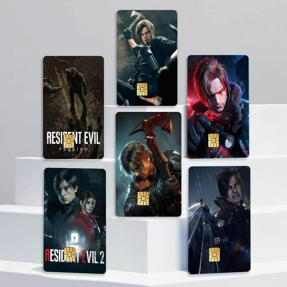 Leon Game R-Resident E-Evil Card Stickers for Bank Access Protective Waterproof Film Cover Sticker Gift