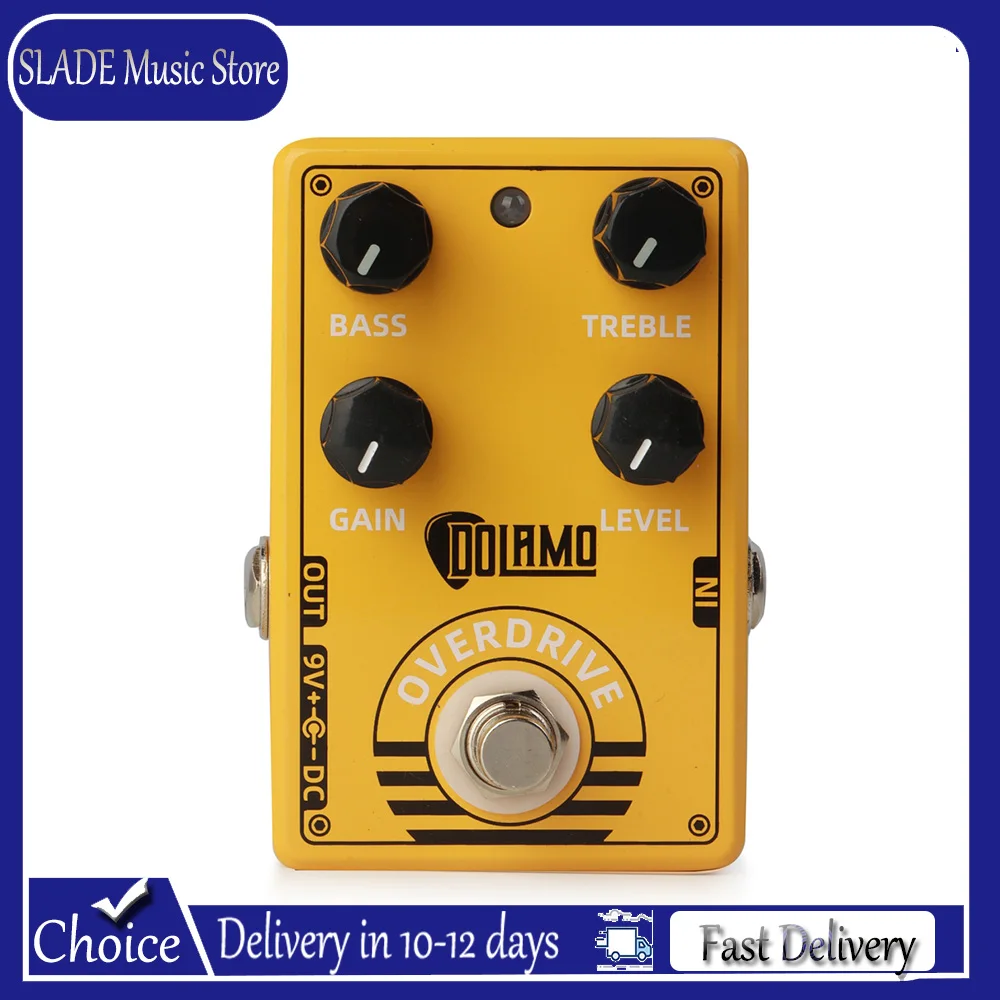 

Гитарная педаль эффектов D-8 Overdrive с True Bypass для электрогитары/баса, запчасти и аксессуары