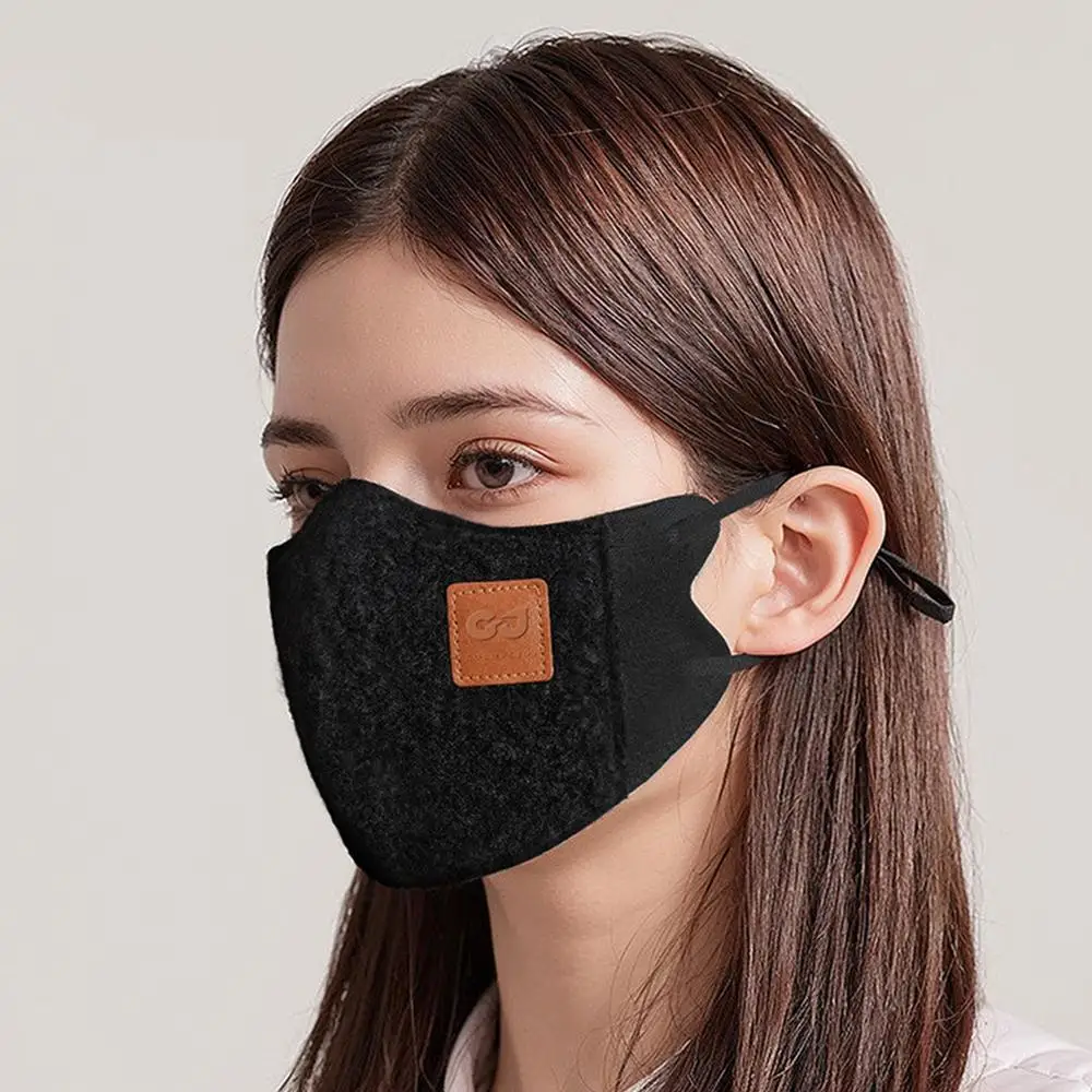 Three-Dimensional Windproof Winter Fleece Face Mask Outdoor Storage Heat Cycling Face Protector Warm Cold-Resistant Masks